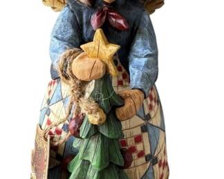 Jim Shore Angel With Tree Figurine