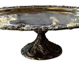 Vintage Godinger Silver plate Cake Stand