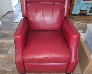 Leather recliner