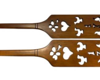 Decorated Wood Paddles