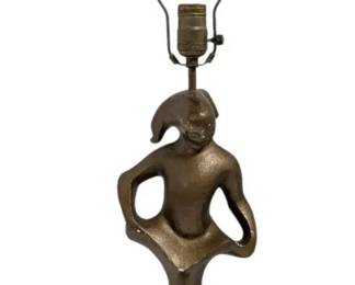 Plaster Dancing Statue Table Lamp