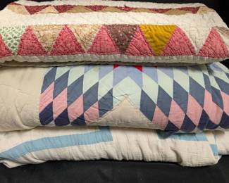 3 Machine Made Quilts 