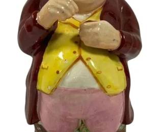 English Staffordshire Toby Jug, Green English Pottery Creamer More