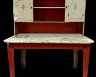 Toy Tin China Cabinet 