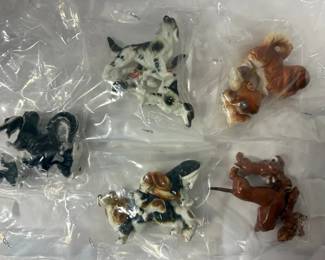 Miniature Bone China Animal Figurines 