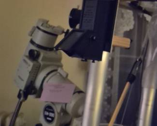 Takahashi Telecape, Dobsonian Telescope, 2 more telescopes in the garage