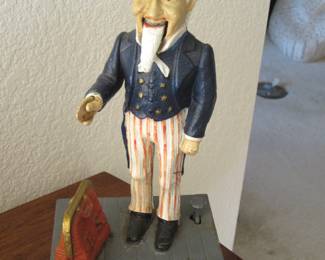 Cast Iron 'Uncle Sam' Coin Bank