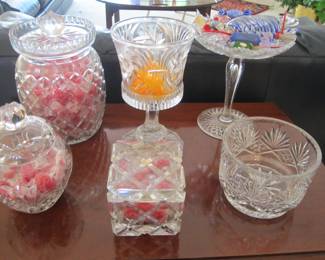 Cut Glass Candy Dishes
