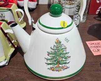 SPODE CHRISTMAS TEA KETTLE
