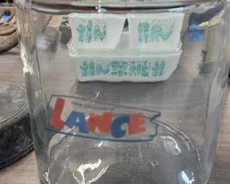GLASS LANCE JAR WITH LID