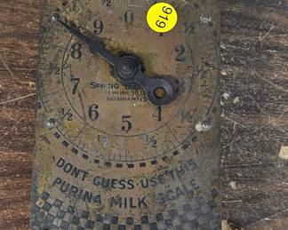 COW CHOW SCALE PURINA