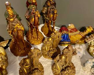 Christmas is in the house and garage, all wonderful pieces any Bombay Company three "wise men"