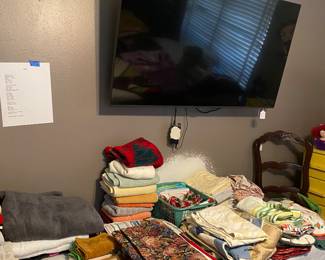 linens and 50" smart TV