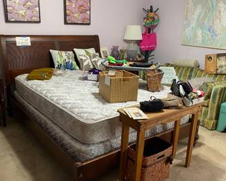 Beautiful Ethan Allen furniture pieces , queen mattress set