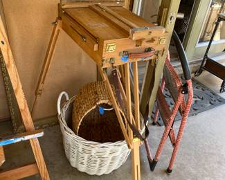 art easels and paint box