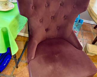 front of chair, chairs show some wear