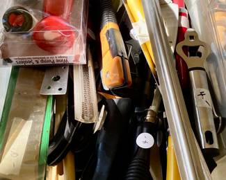 lots of kitchen gadgets, most new