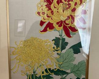 Kawarazaki Shodo wood block print