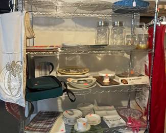 Metal and plastic shelving