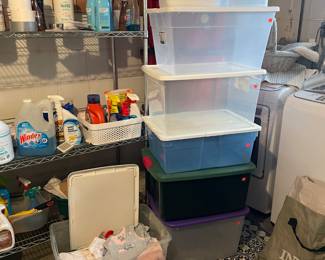 Bins, Cleaners and Baby Clothes