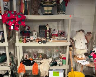 Holiday items, Plastic shelves