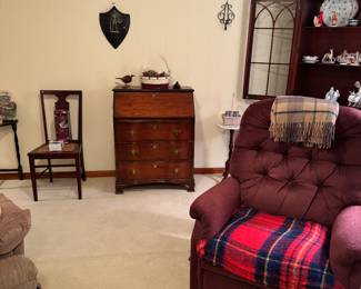 Recliners 
Secretary desk
China cabinet 