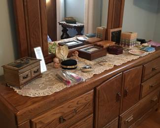 Long dresser w/ mirror