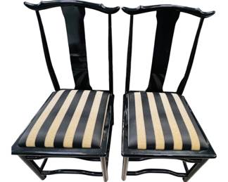 Set a 10 lacquered dining chairs