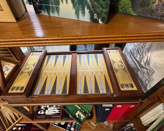 Vintage would backgammon game
