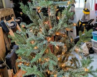 Prelit tree with working lights