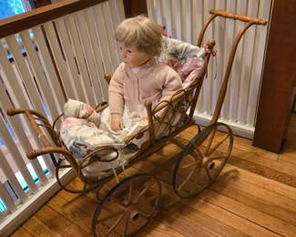 Victorian doll buggy