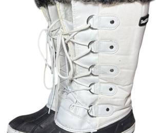 Sand Storm White Boots 10