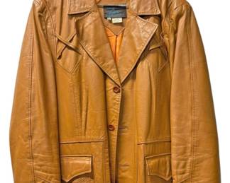 Vintage Mens Leather Coat