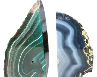 Banded Agate Bookends