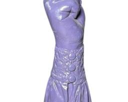 Purple Mask Sculpture