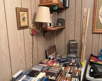 cds tapes vinyls vhs