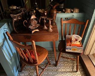 tiny two seater vintage table set