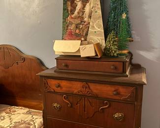 walnut antique chest of drawer