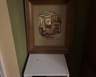 lots of the white storage cubical furniture throughout upstairs