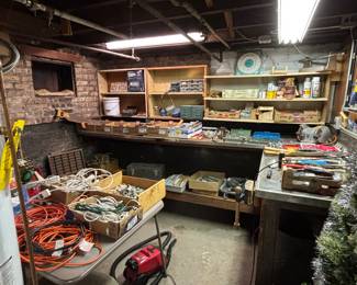 work shop full of tools