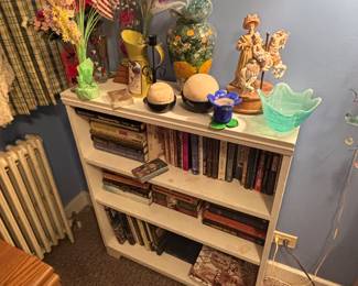 books glassware and pottery