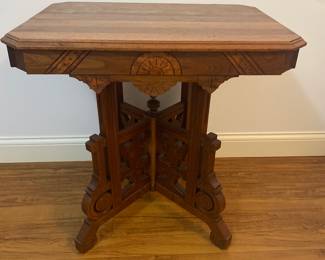 Victorian Eastlake Parlor Table