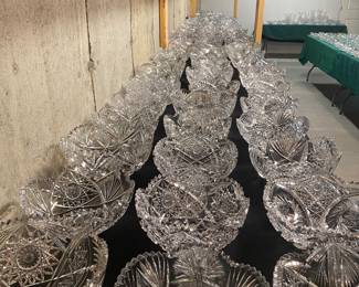 Cut Glass Serving Bowls