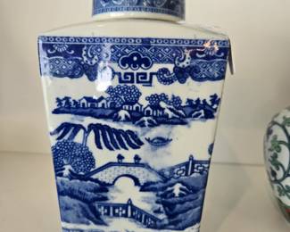 Blue and White Tea Jar