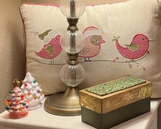 White Chest, Accent Lamp, Decor