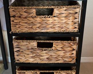 3-Drawer Rattan Storage 