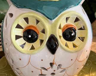 Ceramic Owl Tealight Holder 