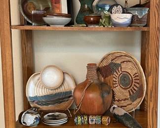 Lighted Open Shelving, Pottery