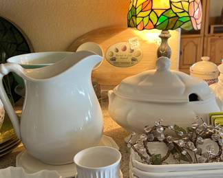 White Dinnerware and Serving Pieces