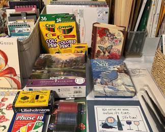 Notecards, Games, Poker Chips, Office Supplies